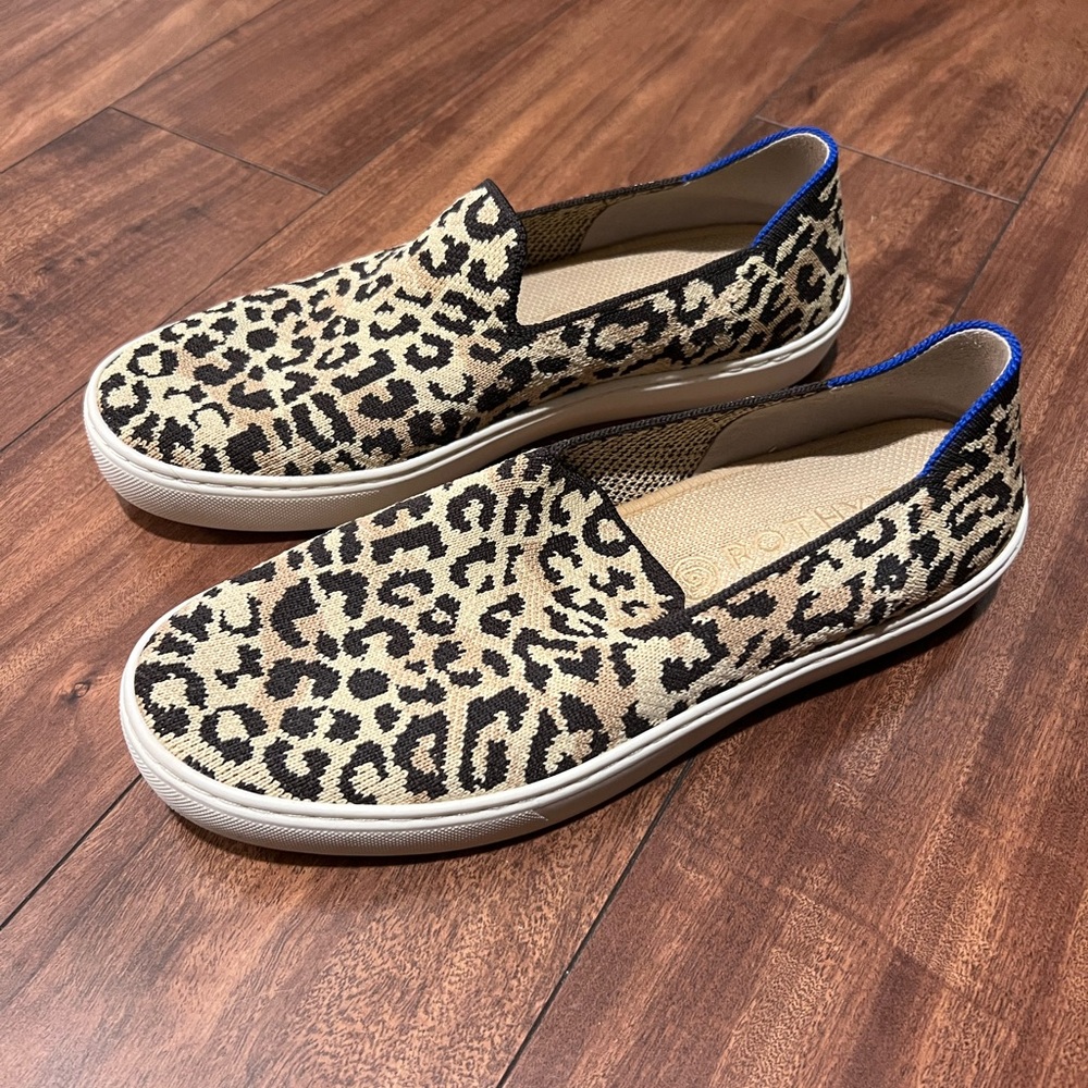 Leopard Print Slip-On Sneakers